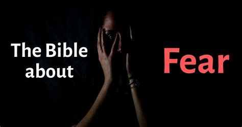 meaning of fear in bible.